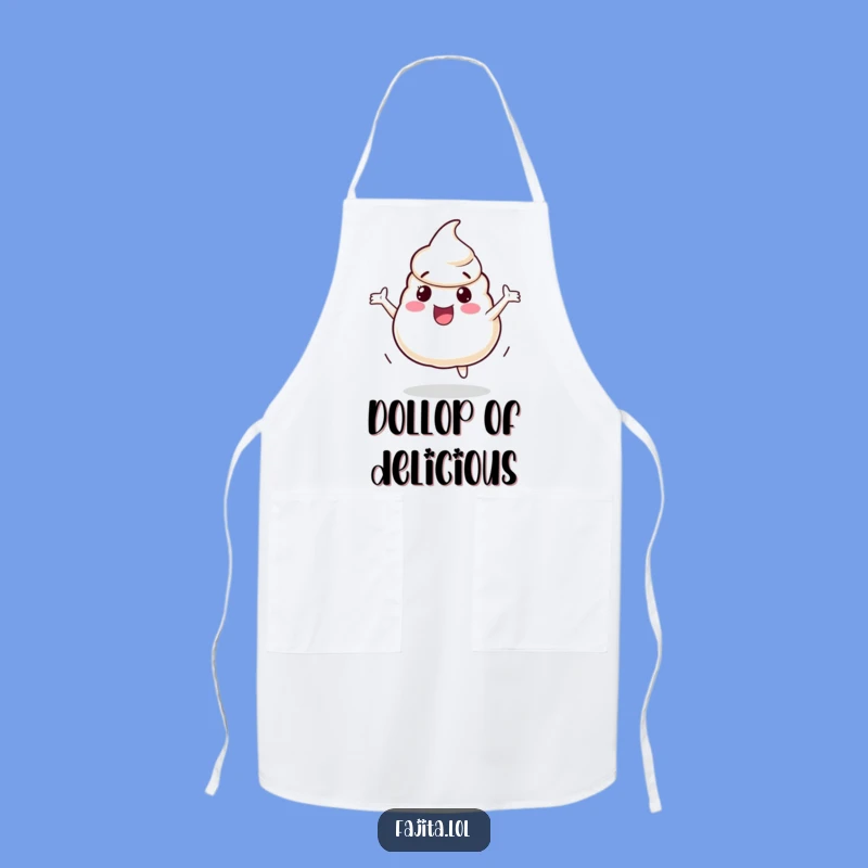 Funny Sour Cream Dollop Apron: Bouncing Kitchen Fun, Perfect Funny Gift