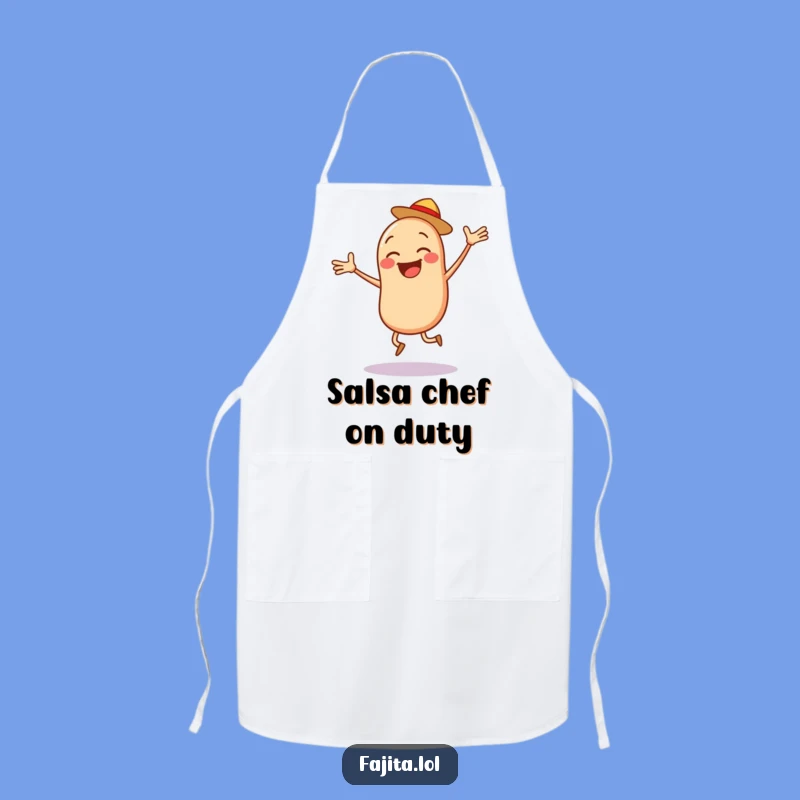 Funny Bean Salsa Apron: Fitness Fun Meets Kitchen Protection, Perfect Chef's Funny Gift