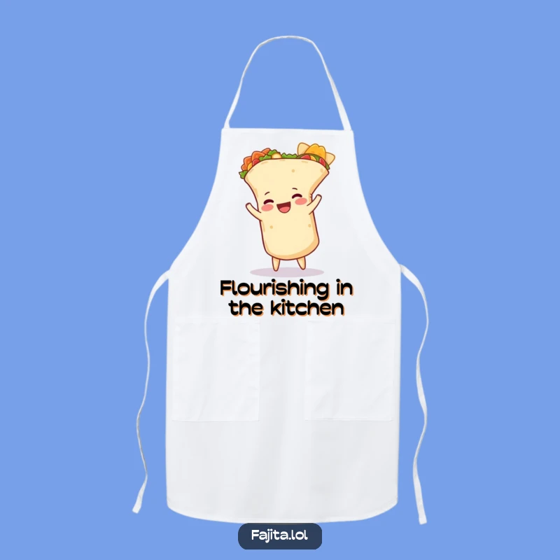 Funny Burrito Cartwheel Apron: Cook with Joy in this Hilarious Mexican Food Design