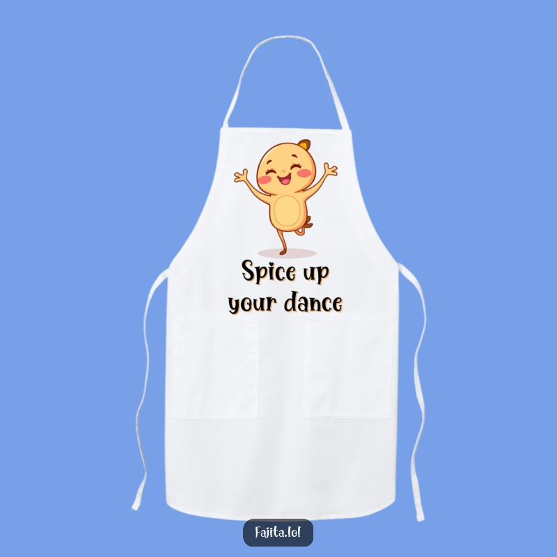 Get ready to sizzle in the kitchen with this funny apron showcasing a flamenco-dancing fajita! Protect your clothes and your funny bone.