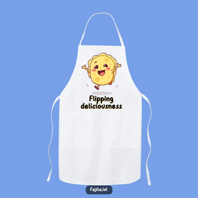 Funny Tortilla Cartwheel Apron: Cook with Joy and Playfulness