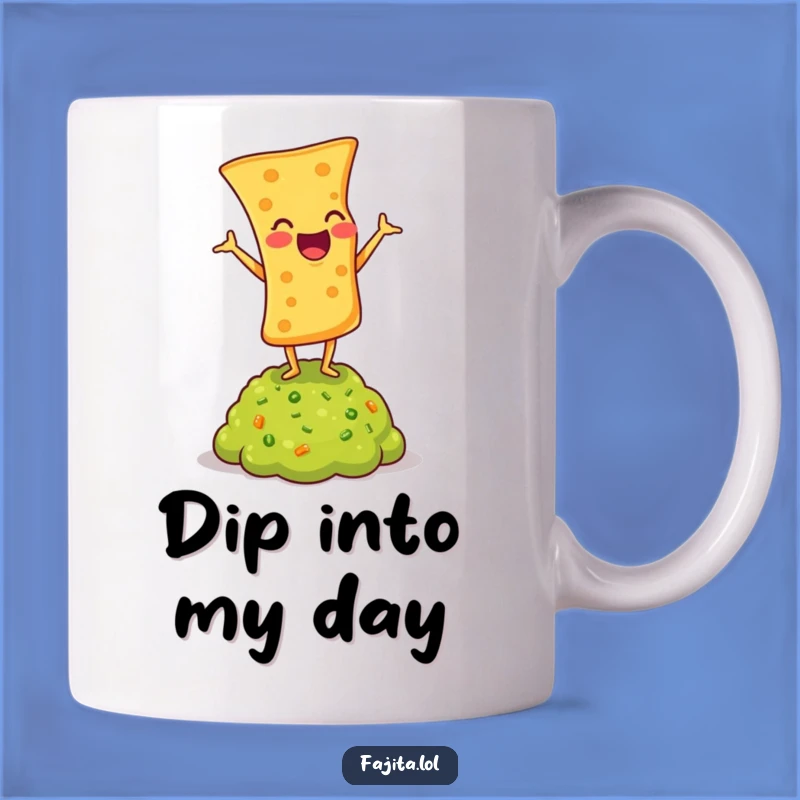 Start your day with a laugh thanks to this funny tortilla chip in a headstand! It’s a perfect blend of yoga and fiesta.
