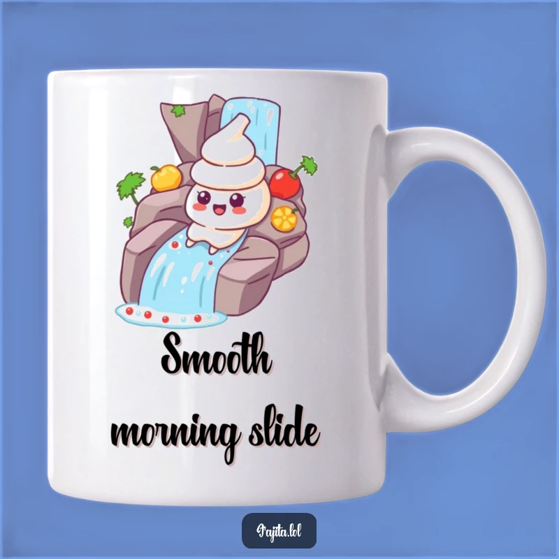 Add some excitement to your mornings with this funny mug featuring a sour cream character taking a salsa plunge! It’s a splash of fun.