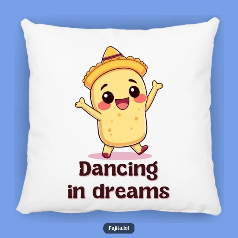 Funny Burrito Fiesta Pillow - Cozy Dancing Decor, Whimsical Gift!
