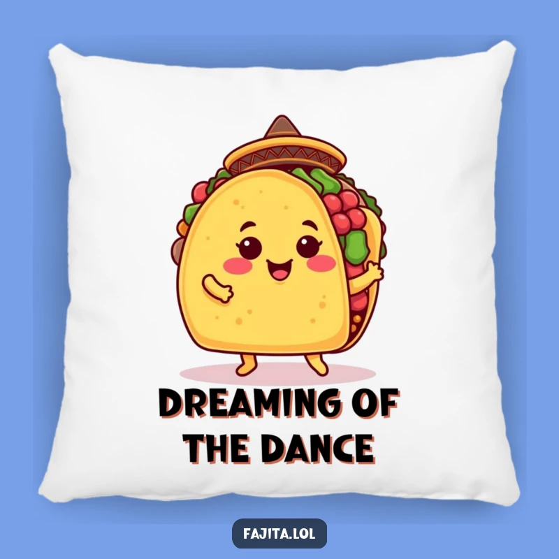 Funny Taco Jig Pillow: Snuggle Up with this Hilarious Mexican Food Character Comfort