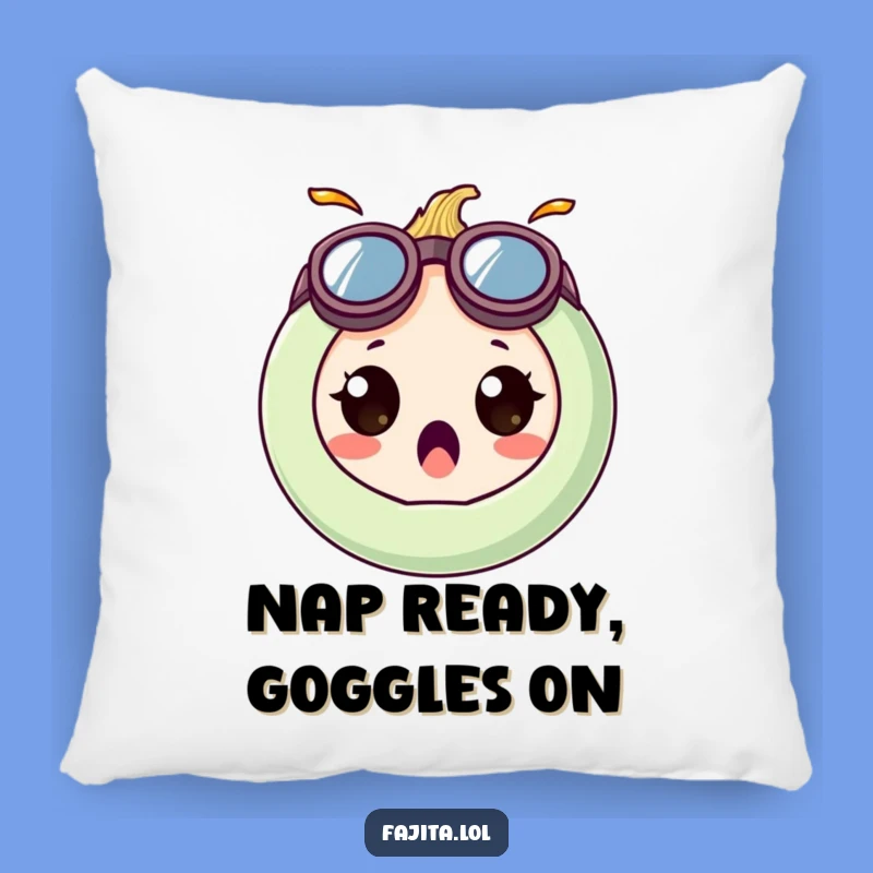 Get comfy with this funny onion ring pillow! Perfect for lounging and chuckling at those hilariously goofy goggles.
