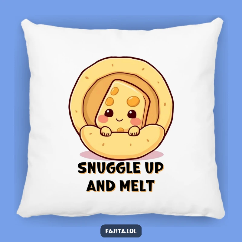 Funny Cheese Tortilla Pillow: Soft Comfort with a Humorous Twist