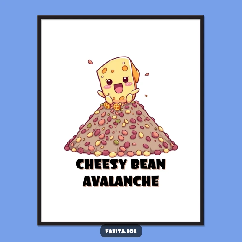 Funny Cheese Shred Digital Art - Playful Cascade Wall Decor, Unique Gift