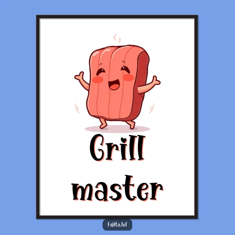 Add a sizzle of fun to your walls with this funny dancing meat strip digital art print. Perfect for any meat lover's space.