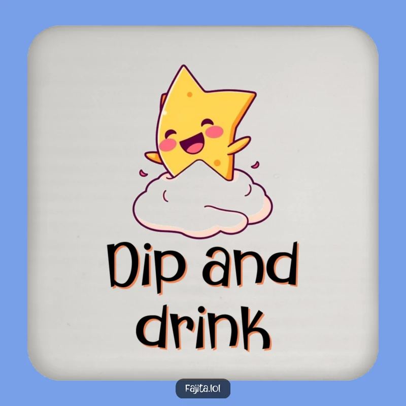 Funny Nacho Diver Coaster - Snack Table Protection, Gift Idea!