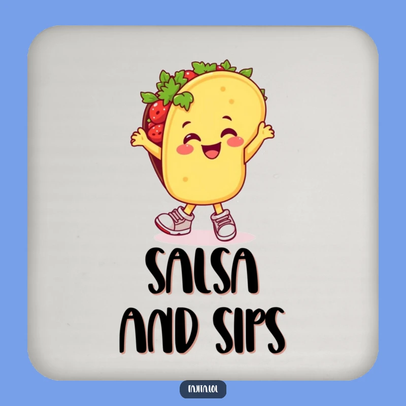 Funny Taco Dancer Coaster - Fiesta Table Protection, Gift Idea!