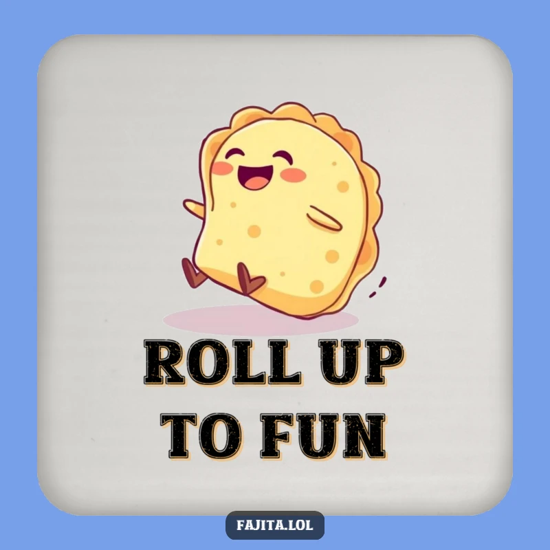 Funny Tortilla Rolling Downhill Coaster - Protect Surfaces with Foodie Fun