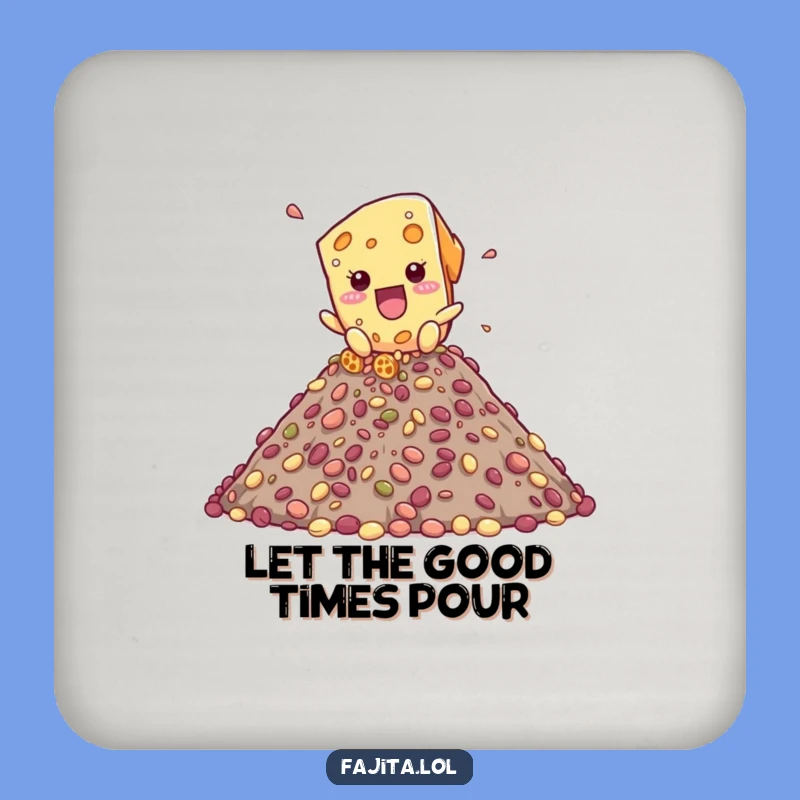 Funny Cheese Shred Drink Coaster - Playful Table Protector, Gift