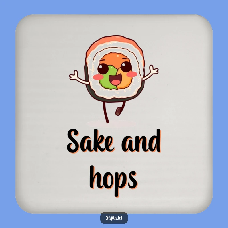 Funny Sushi Hopper Coaster - Table Protection, Delightful Gift!
