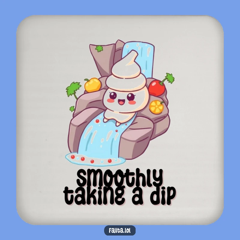 Funny Sour Cream Salsa Coaster: Protect Surfaces with Zesty Humor