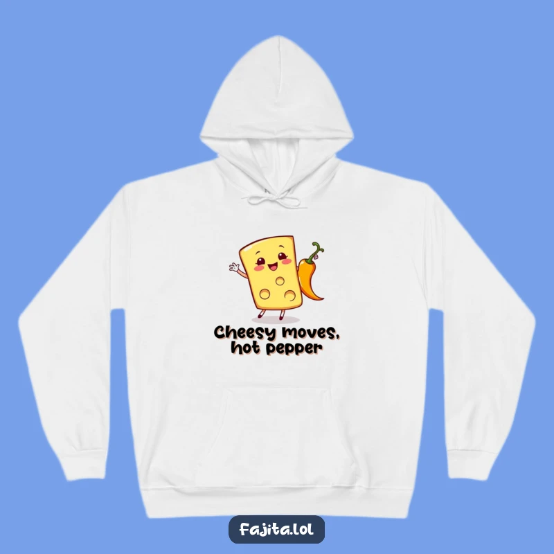 Funny Cheese Slice Hoodie: Cozy Cartwheel Pepper Sweatshirt Gift