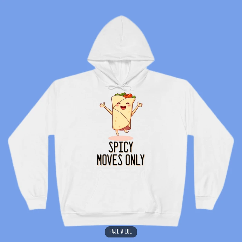 Funny Fajita Wrap Hoodie - Cozy & Hilarious Foodie Cartwheel Gift