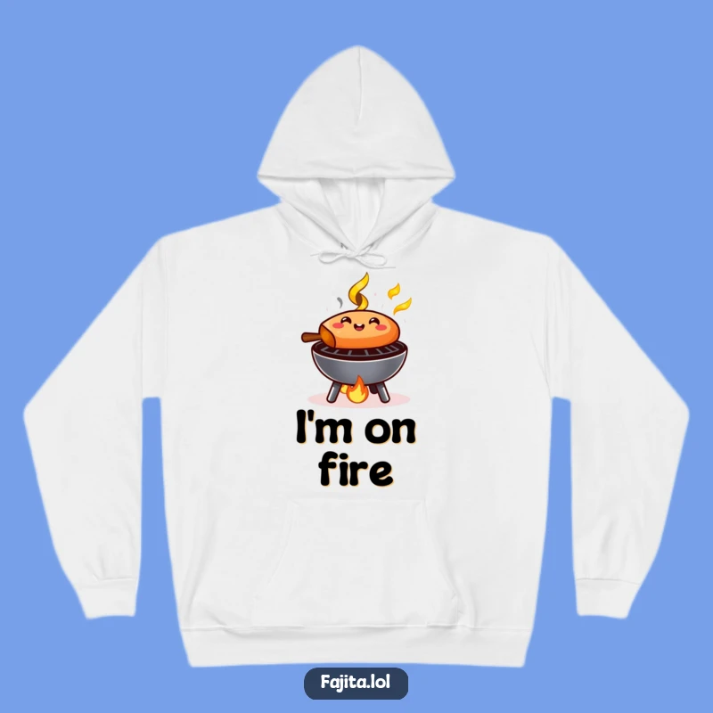 Embrace the comfort and humor of a good grill with this funny hoodie! Featuring a fajita that’s always happy to sizzle.