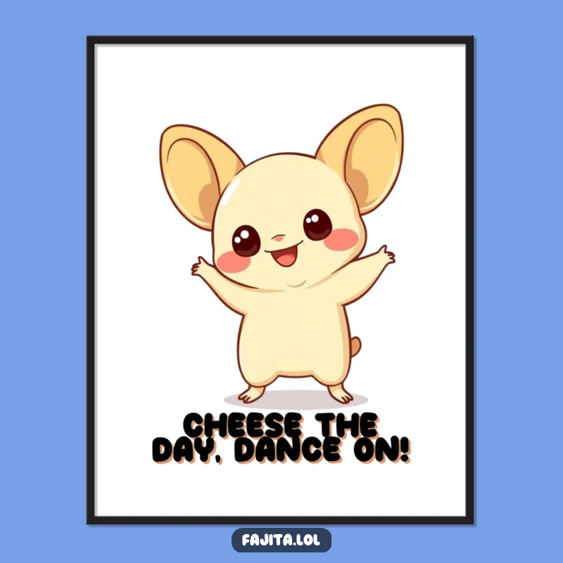 Free Printable Wall Art: Quesadilla Dance Decor, Hilarious Downloadable Art Gift!