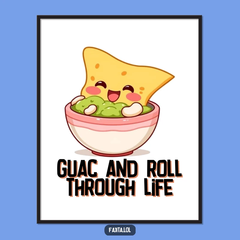Funny Free Printable Wall Art: Chip & Guac Dive, Downloadable Decor!