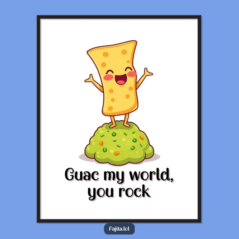 Add some quirky fun to your space with this free printable chip and guac art. A print-at-home masterpiece for any kitchen!