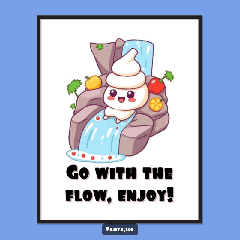 Funny Free Printable Wall Art: Sour Cream Splash Decor for a Whimsical Kitchen