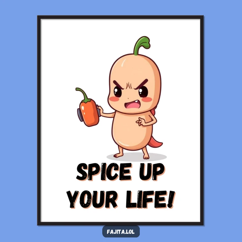 Motivating Free Printable Wall Art: Fit Fajita Jalapeno Downloadable Decor