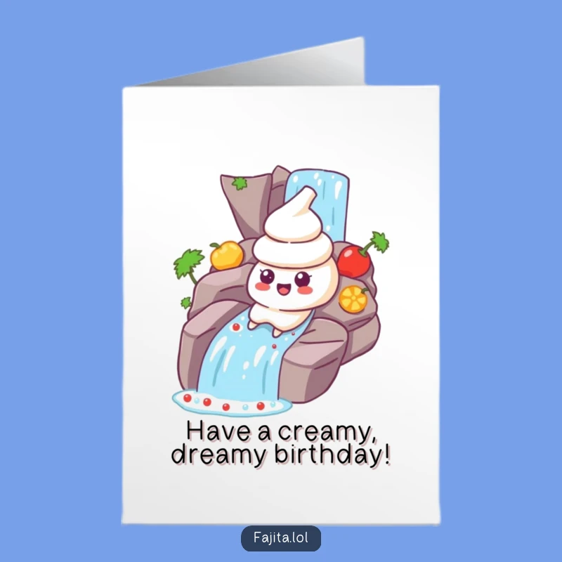 Free Printable Birthday Card: Funky Sour Cream Card for a Wild Celebration