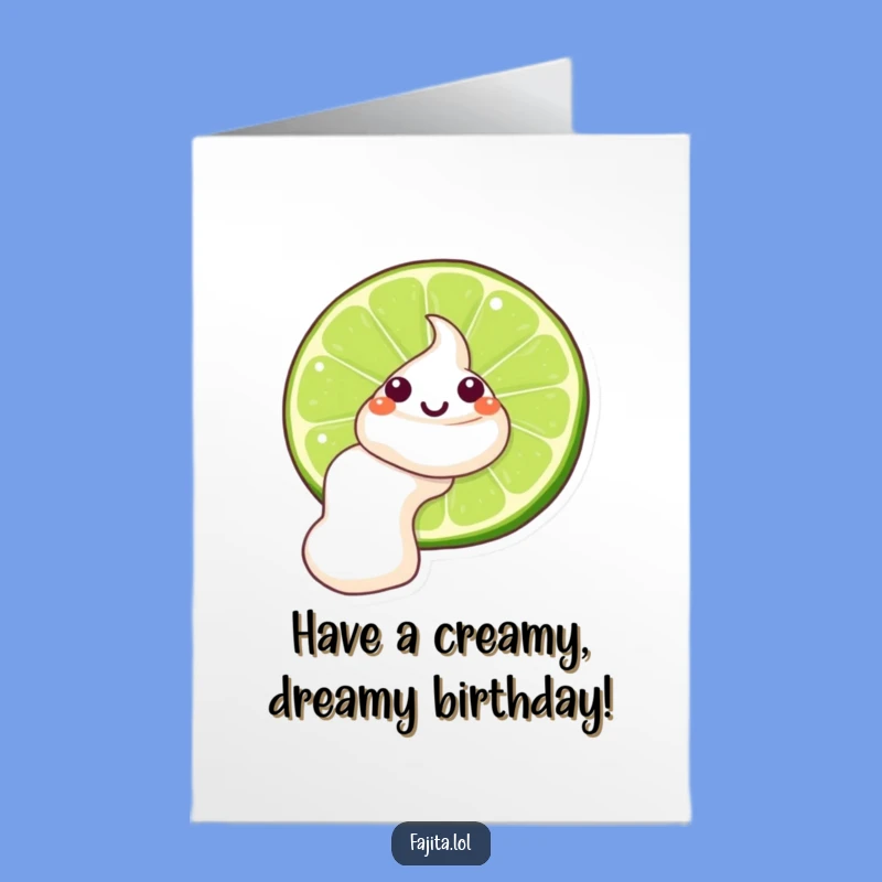Free Printable Birthday Card: Hilarious Sour Cream & Lime Digital Download
