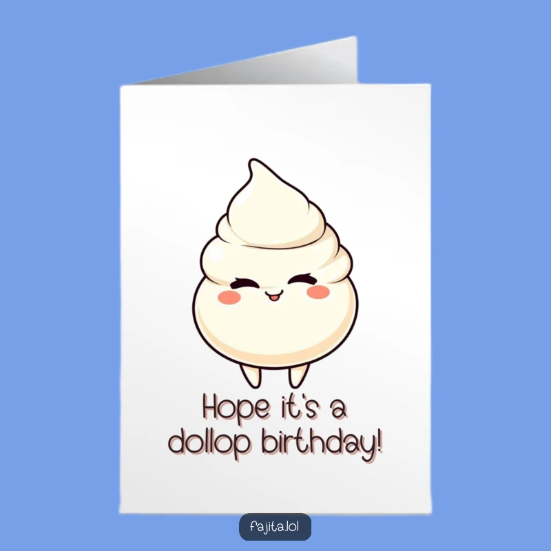 Free Printable Birthday Card: Winking Sour Cream, Funny Downloadable Gift