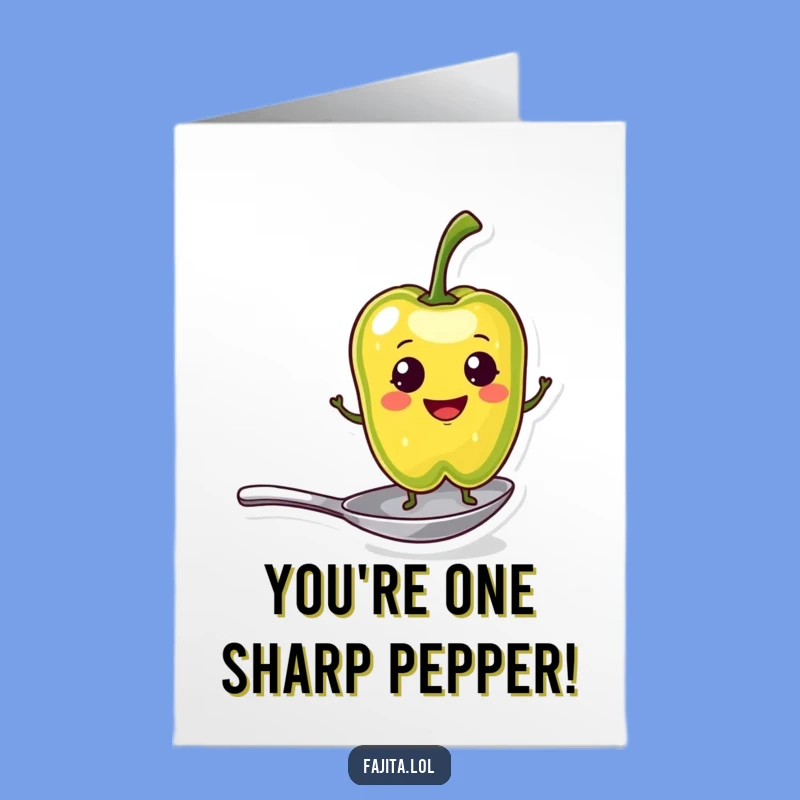 Free Printable Congrats Card: Pepper Spoon Triumph Downloadable Gift