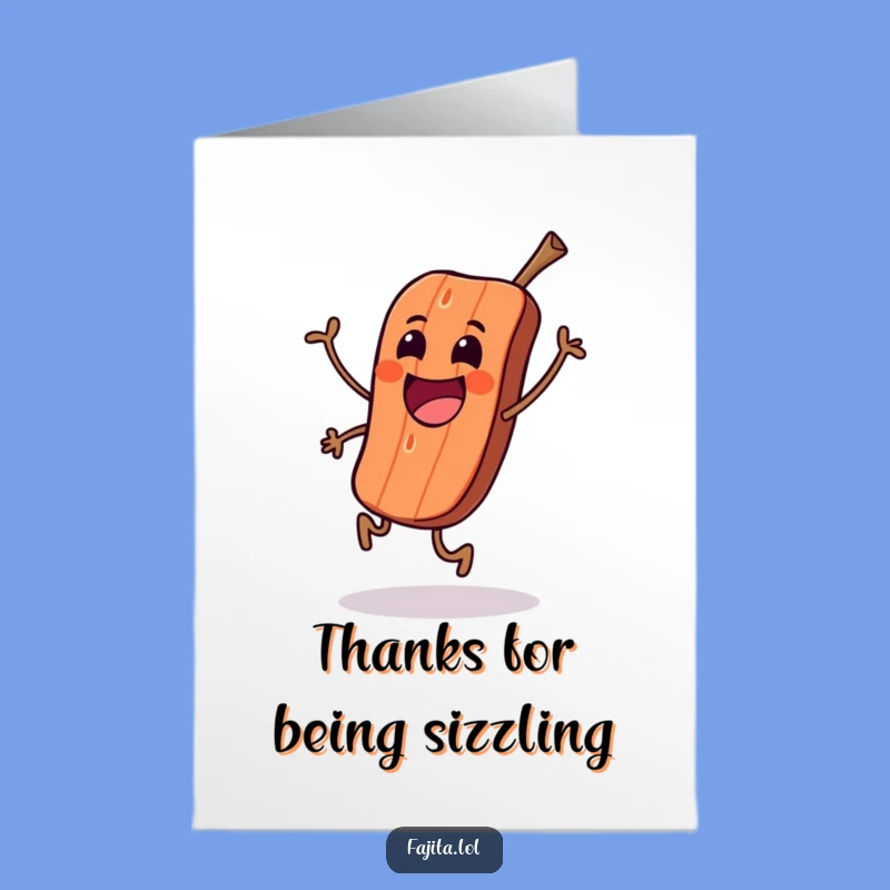 Free Printable Thank You Card: Grilled Meat Skip, Funny Downloadable Gift