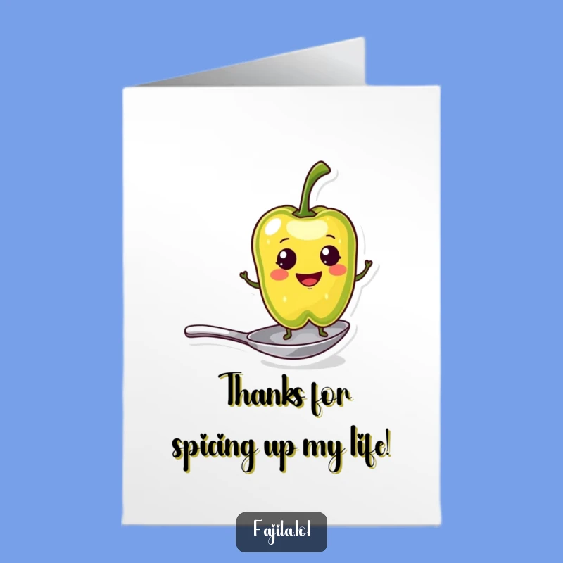 Free Printable Thank You Card: Pepper Spoon Gratitude Downloadable Gift