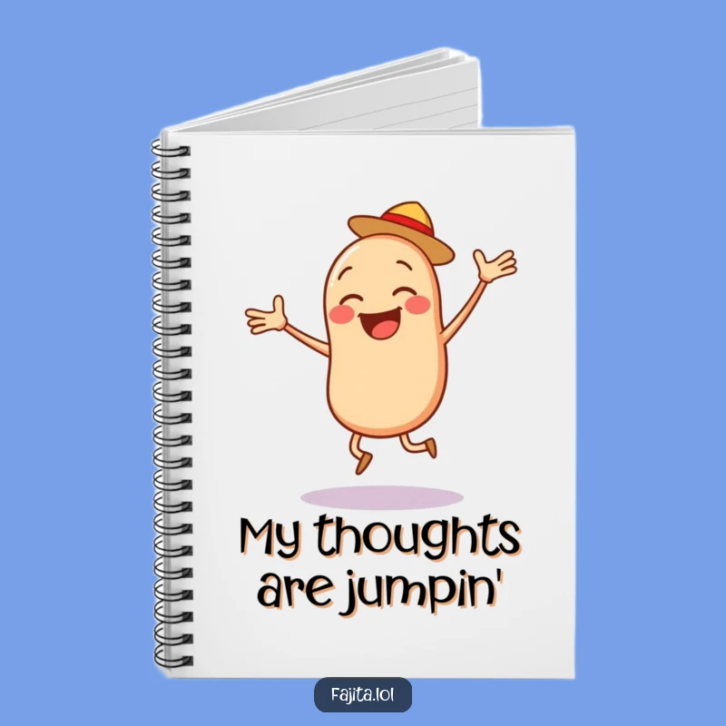 Funny Bean Salsa Notebook: Note Your Goals with Energy, Ideal Funny Gift for Fitness Fans