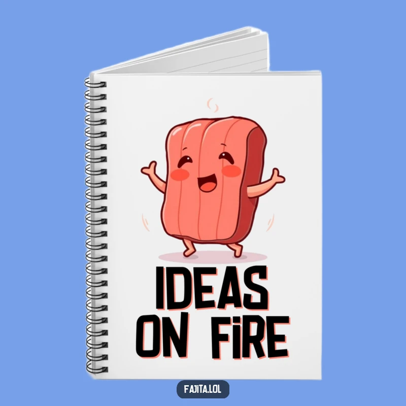 Record your grilling recipes and brilliant ideas in this funny dancing meat strip notebook. Perfect for chefs and planners.