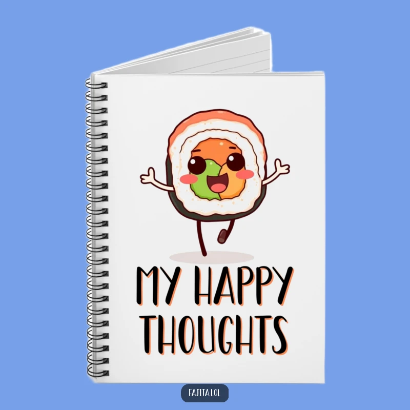 Funny Sushi Hopper Notebook - Joyful Journal, Perfect Foodie Gift!