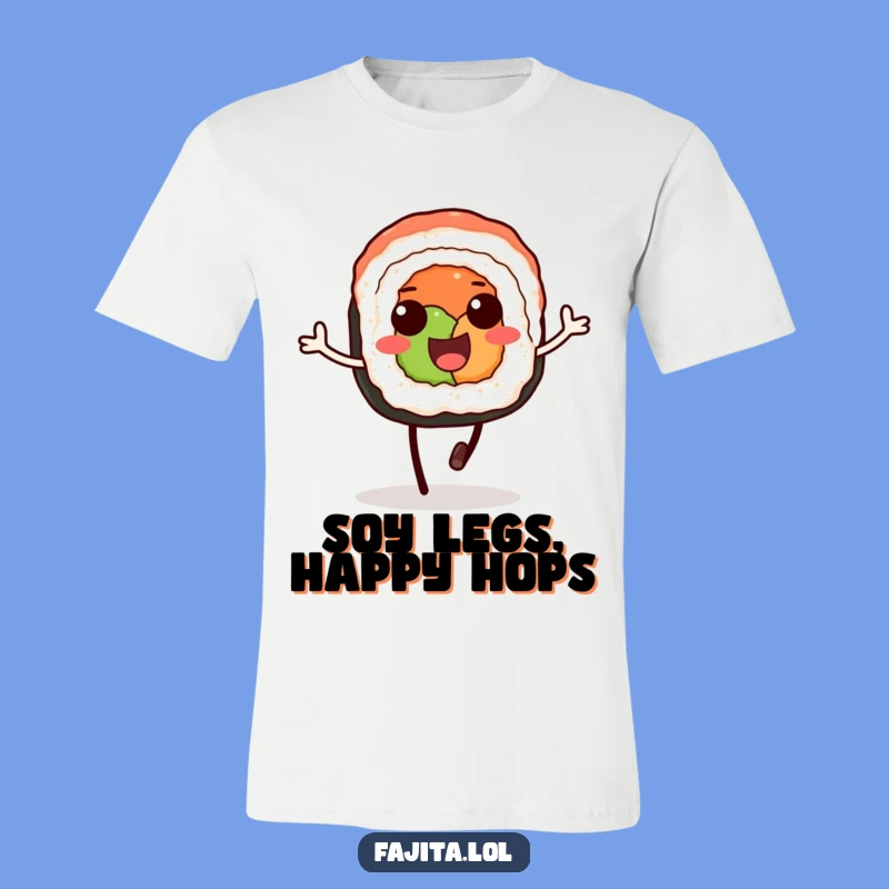 Funny Sushi Hopper T-Shirt - Happy Roll Tee, Adorable Asian Gift!
