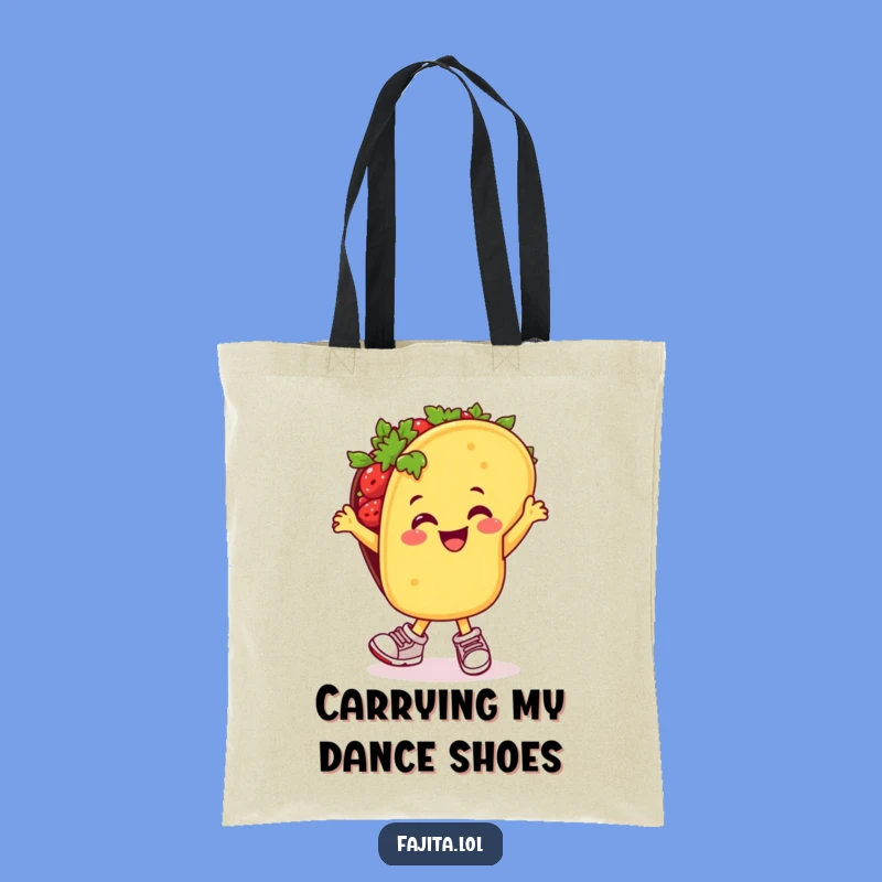 Funny Taco Dance Tote Bag - Eco-Friendly Fiesta Carryall, Gift Idea!