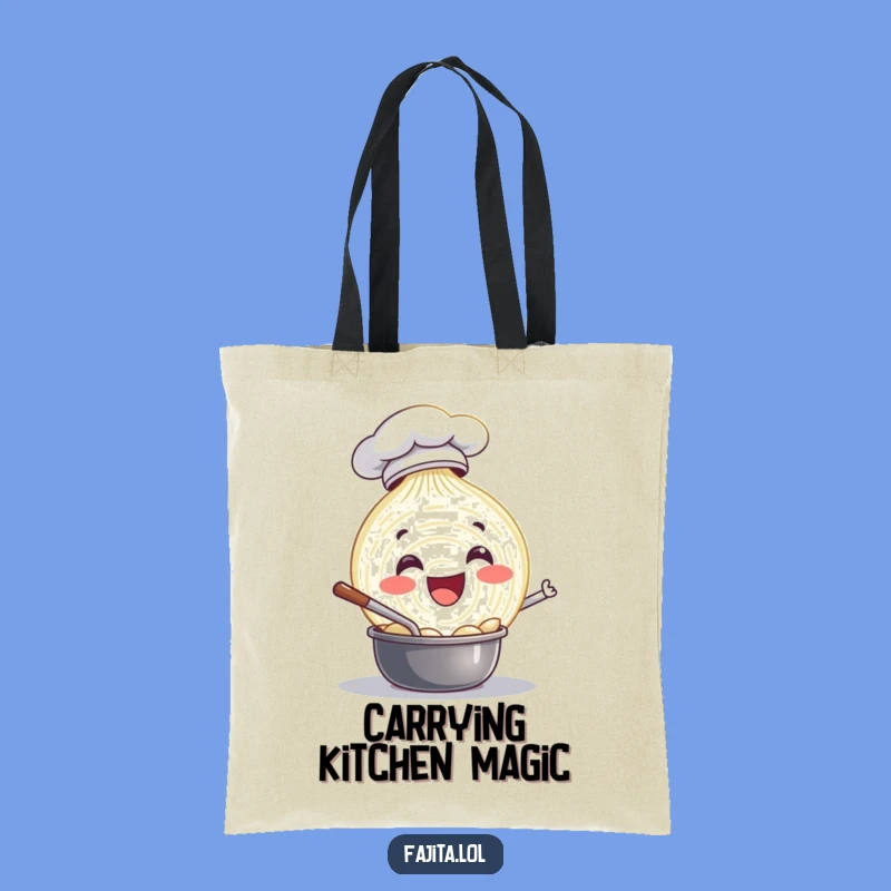 Take your culinary spirit anywhere with this funny onion chef tote bag! It’s spacious, stylish, and full of kitchen charm.